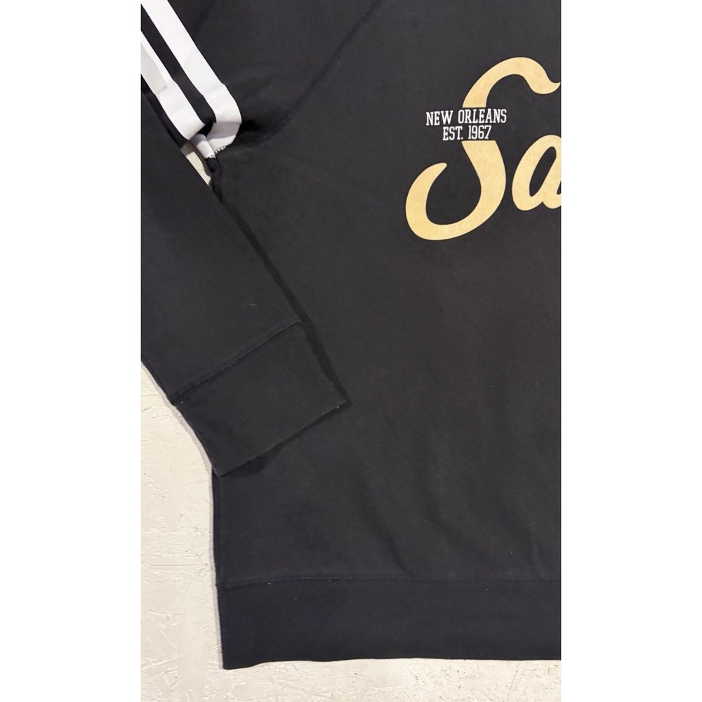 NFL Team New Orleans Saints‎ Crewneck Sweatshirt Womens XL Football Black - Picture 3 of 9